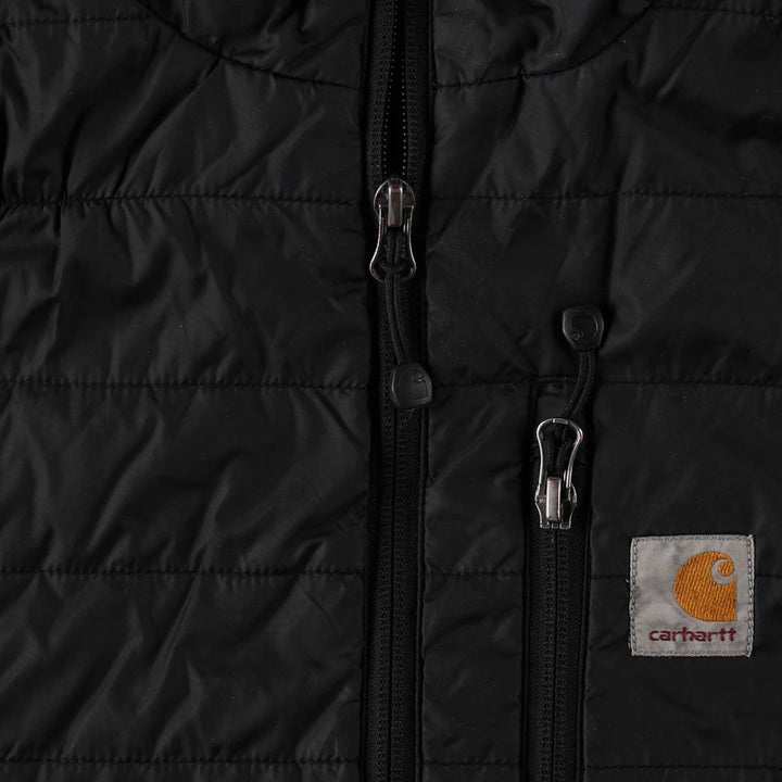 Carhartt padded vest, men's size XL Nylon black type Vintage Second Hand