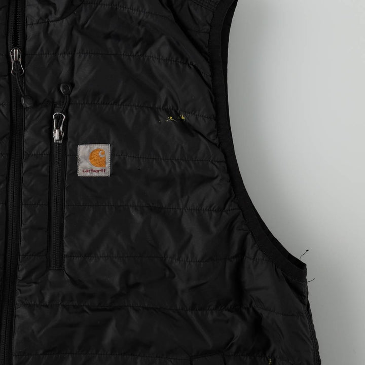 Carhartt padded vest, men's size XL Nylon black type Vintage Second Hand