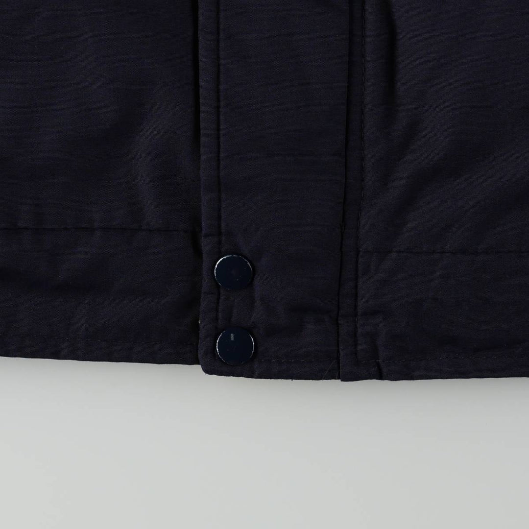 Vintage 80s-90'S ASTRO SPORTSWEAR MONROE advertising padded vest, made in Canada, men's size L equivalent. polyester navy blue type Vintage Second Hand
