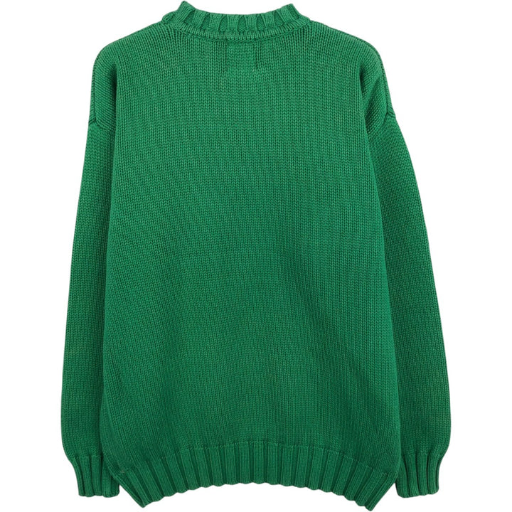 90'S GAP Old Gap Cotton Knit Sweater, Men's Size L (approx.), Vintage cotton green type Vintage Second Hand