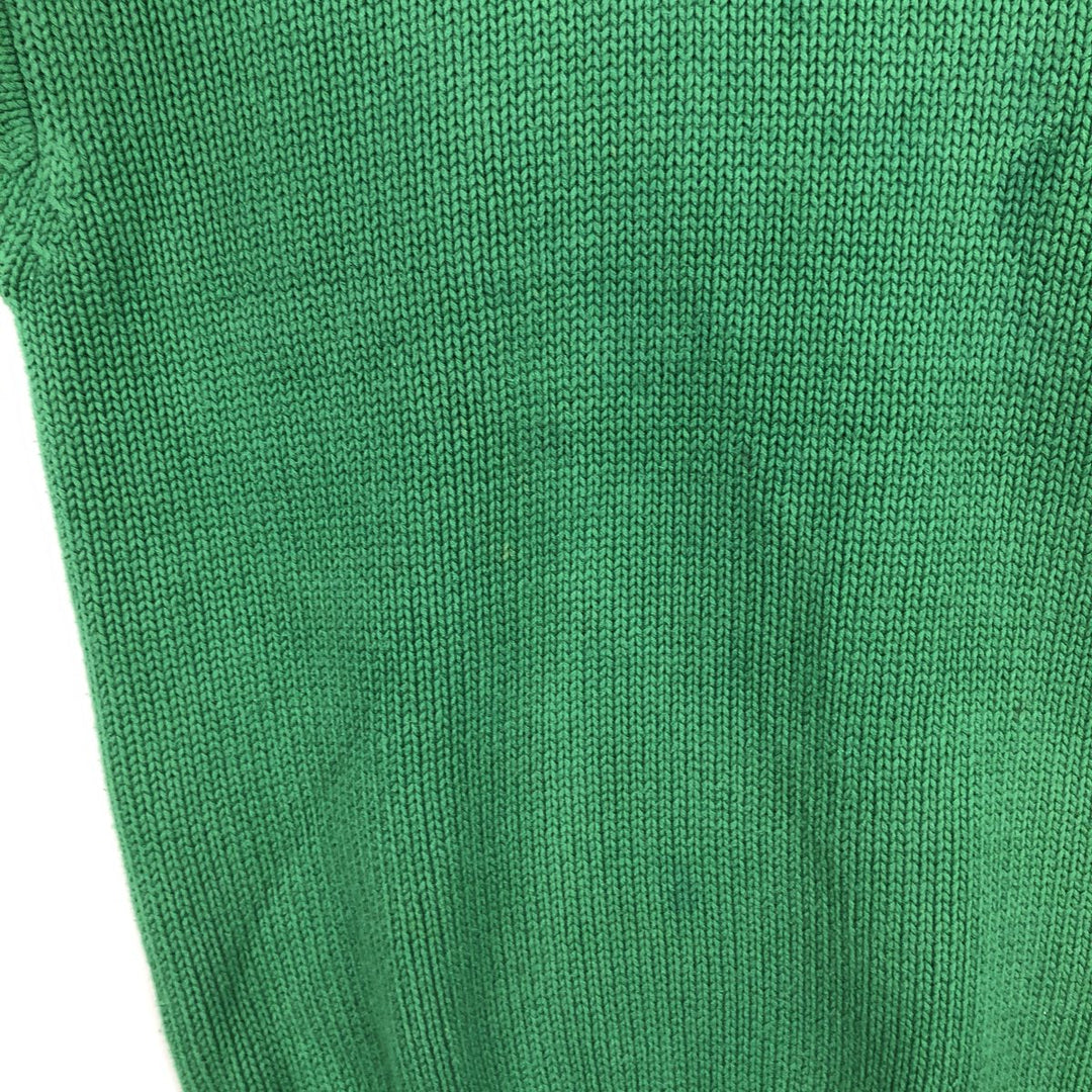 90'S GAP Old Gap Cotton Knit Sweater, Men's Size L (approx.), Vintage cotton green type Vintage Second Hand