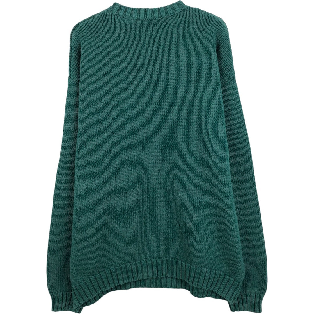 90'S GAP Vintage Ribbed Cotton Knit Sweater, Men's XL cotton green type Vintage Second Hand