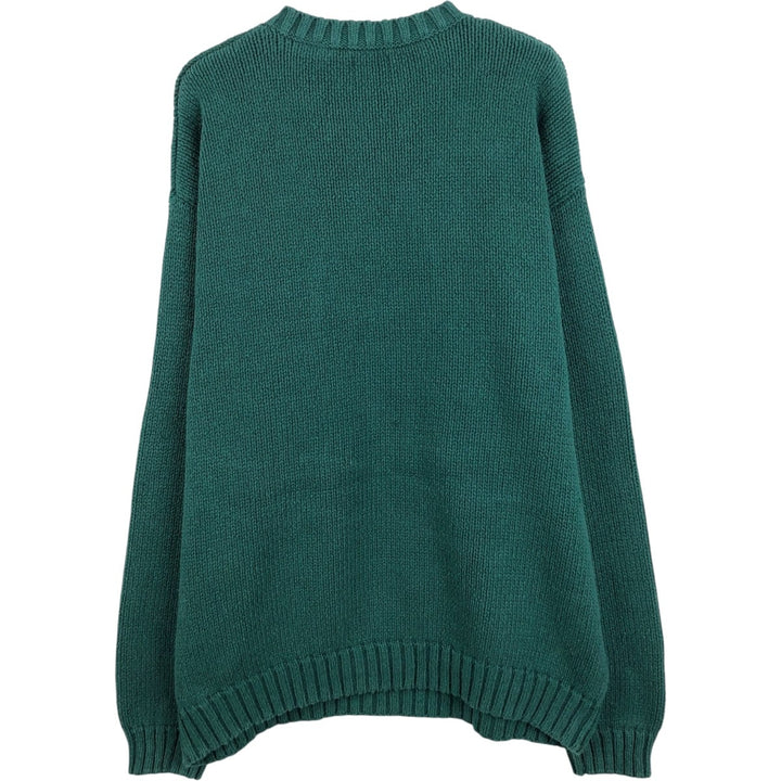 90'S GAP Vintage Ribbed Cotton Knit Sweater, Men's XL cotton green type Vintage Second Hand