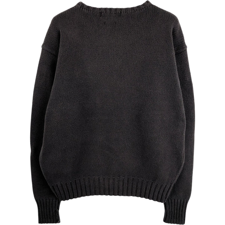 Ralph Lauren POLO by Ralph Lauren Cotton Knit Sweater Men's L size cotton brown type Vintage Second Hand