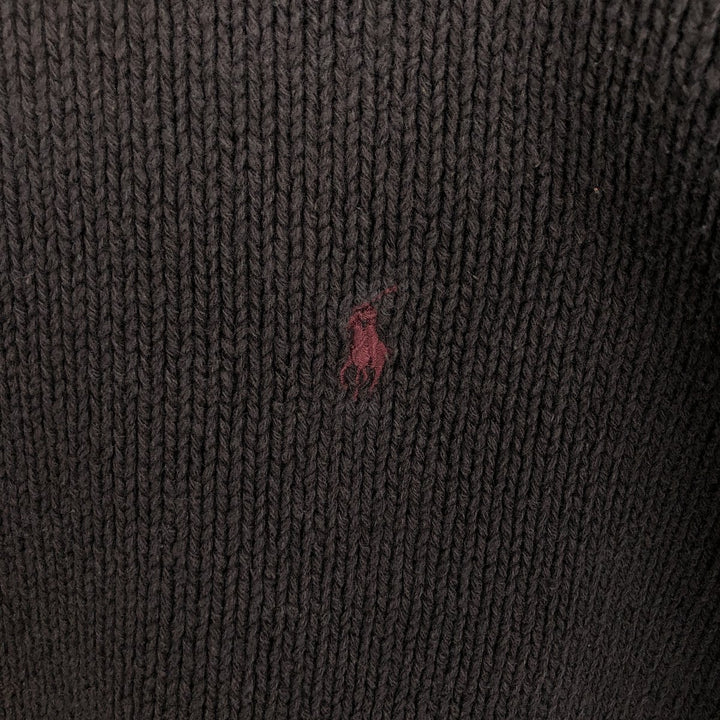 Ralph Lauren POLO by Ralph Lauren Cotton Knit Sweater Men's L size cotton brown type Vintage Second Hand