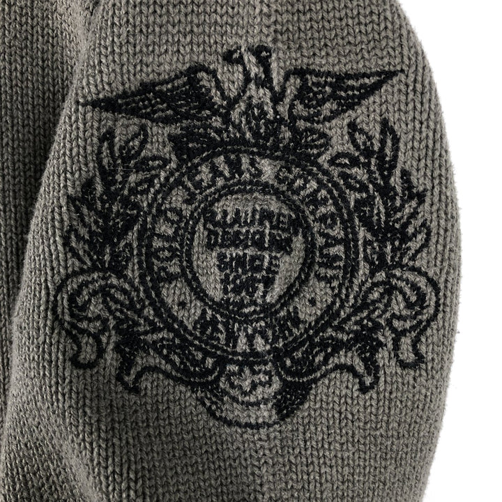 2000'S Ralph Lauren POLO JEANS COMPANY Ribbed Driver's Knit Sweater, Men's Size XL (approx.) cotton Khaki type Vintage Second Hand