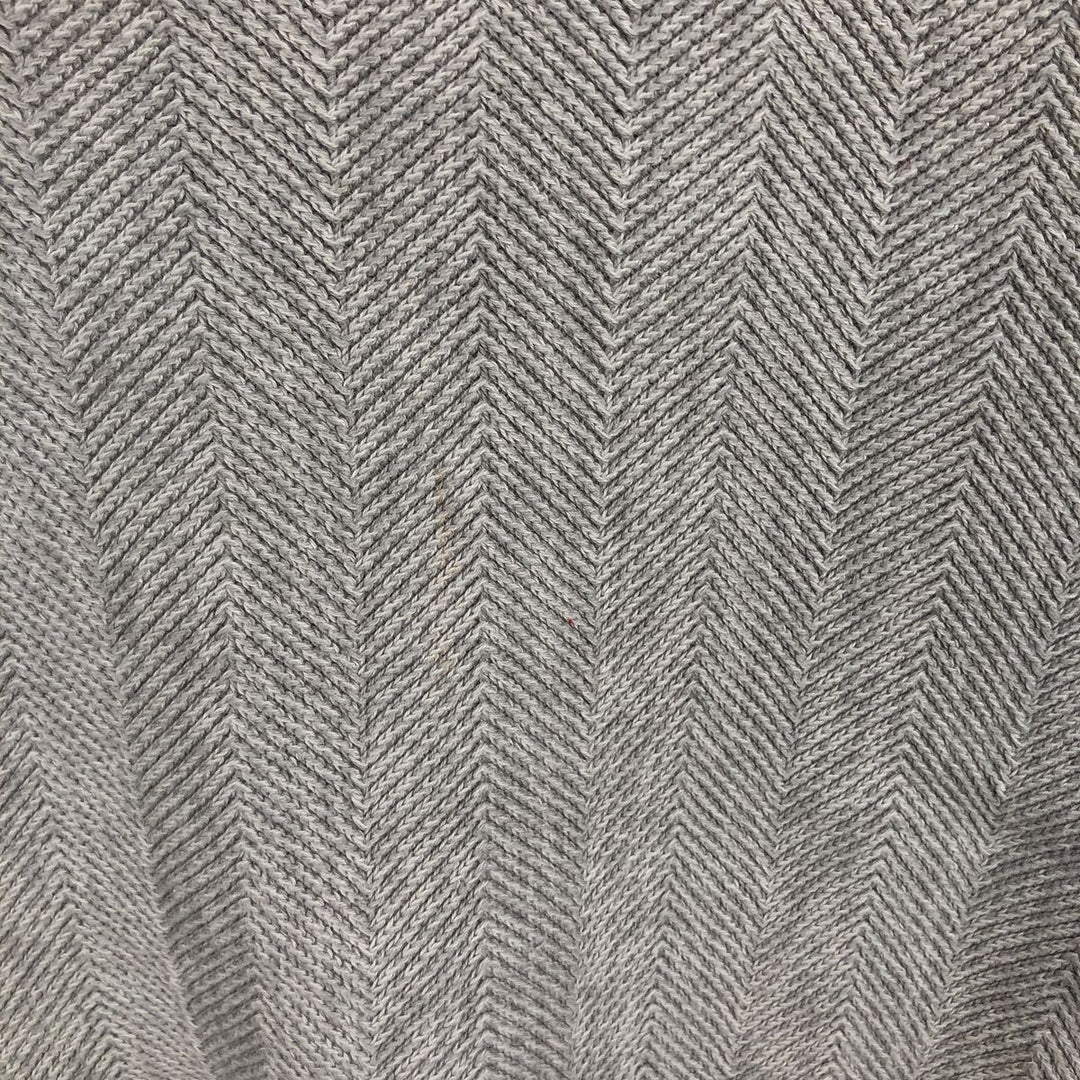 Ralph Lauren CHAPS Herringbone Cotton Knit Sweater, Men's Size Small cotton Beige type Vintage Second Hand
