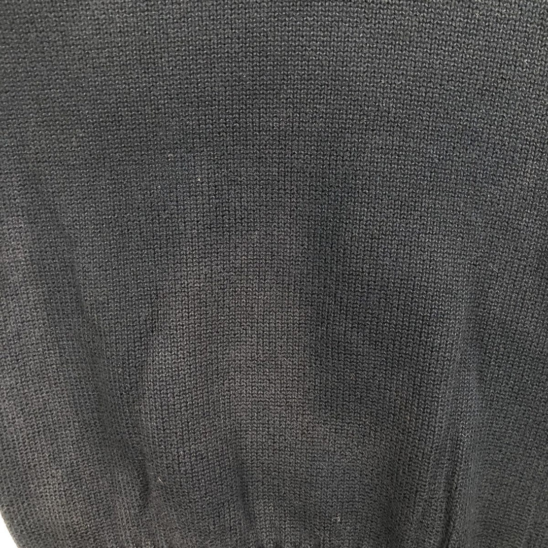 Ralph Lauren POLO by Ralph Lauren Cotton Knit Sweater Men's L size cotton black type Vintage Second Hand