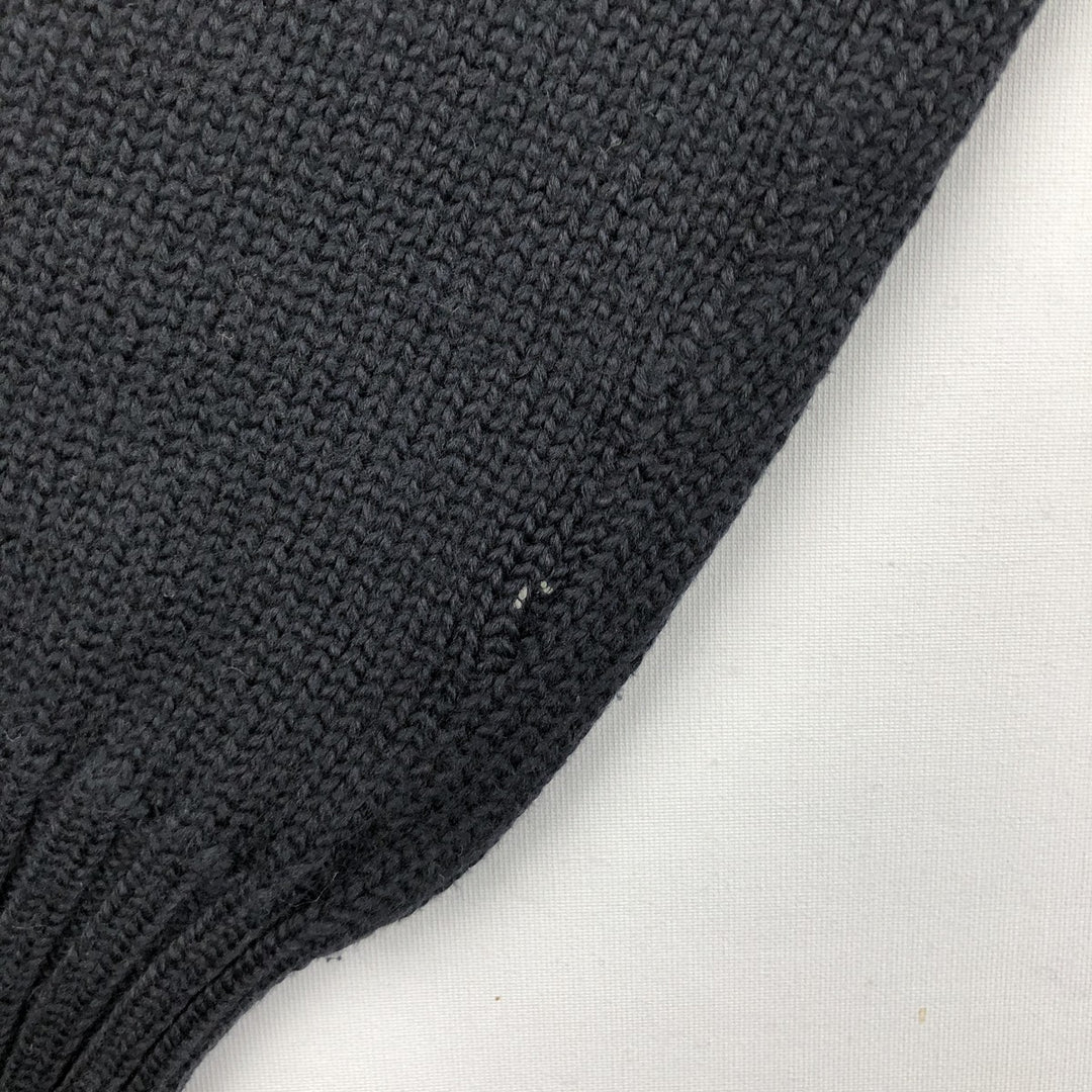 Ralph Lauren POLO by Ralph Lauren Cotton Knit Sweater Men's L size cotton black type Vintage Second Hand