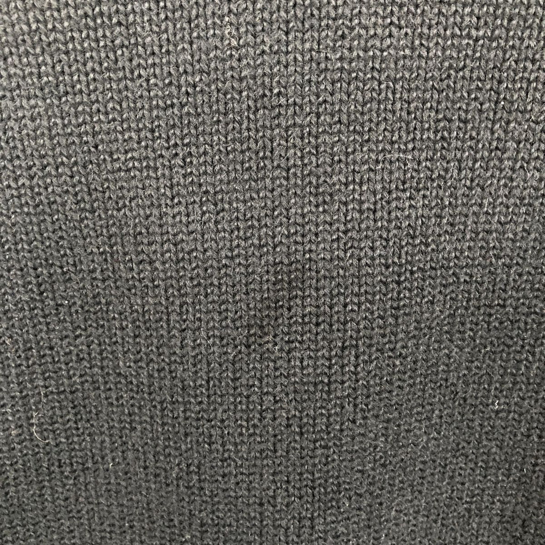 Ralph Lauren POLO by Ralph Lauren Cotton Knit Sweater Men's L size cotton black type Vintage Second Hand