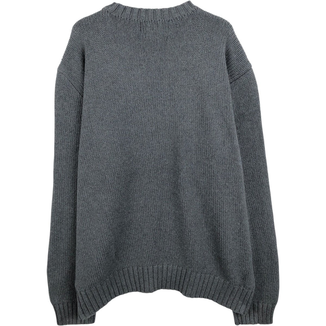 Ralph Lauren POLO by Ralph Lauren Cotton Knit Sweater Men's XXL cotton gray type Vintage Second Hand