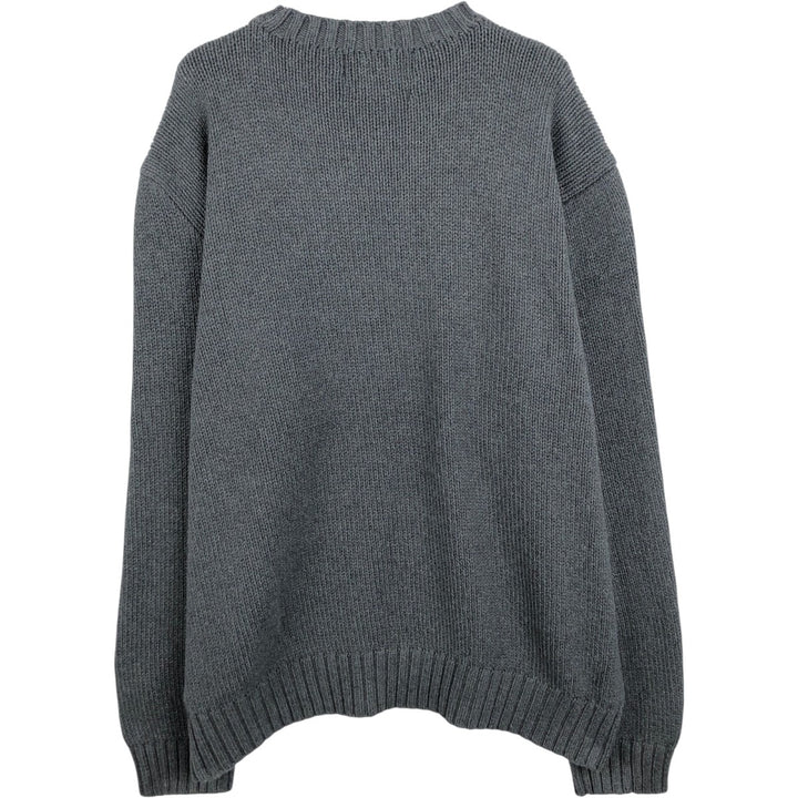 Ralph Lauren POLO by Ralph Lauren Cotton Knit Sweater Men's XXL cotton gray type Vintage Second Hand