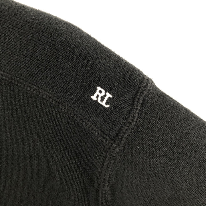 Ralph Lauren POLO JEANS COMPANY V-neck cotton knit sweater, men's size XL (approx.) cotton black type Vintage Second Hand