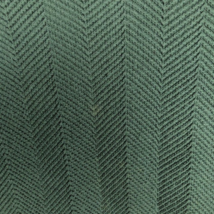 Ralph Lauren CHAPS Herringbone Cotton Knit Sweater, Men's XXL cotton green type Vintage Second Hand