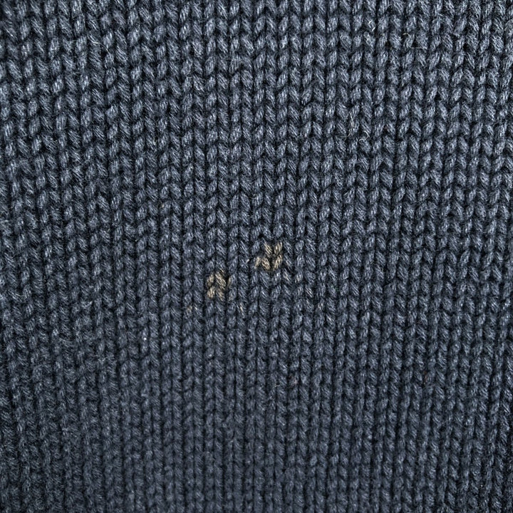 Ralph Lauren POLO by Ralph Lauren Ribbed Cotton Knit Sweater, Men's Size M (approx.) cotton navy blue type Vintage Second Hand