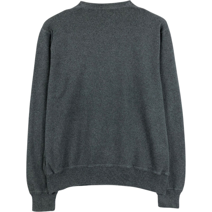 Ralph Lauren POLO RALPH LAUREN cotton knit sweater, men's size M cotton Charcoal Vintage Second Hand
