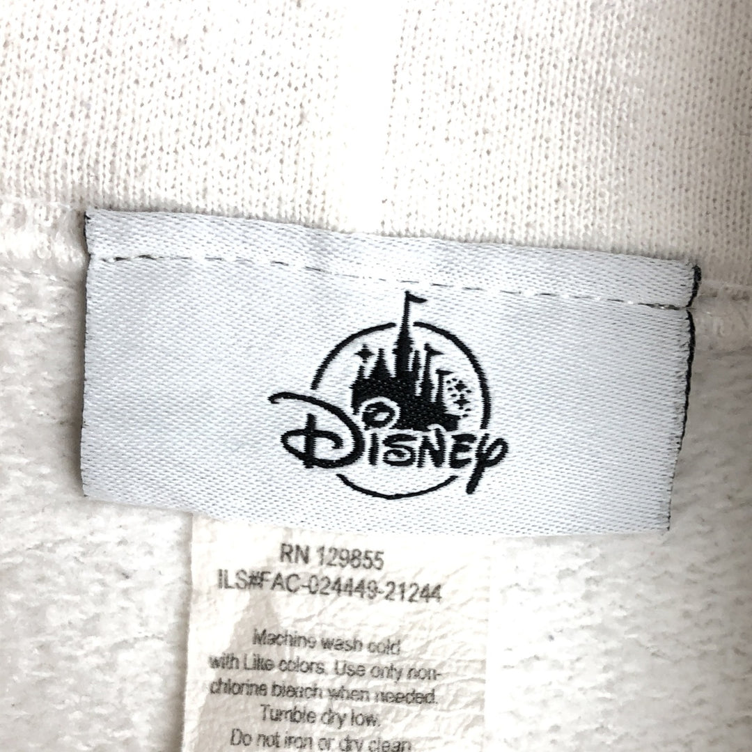 2000'S Disney Mickey Mouse character sweatshirt pullover hoodie, men's size XL equivalent. cotton white type Vintage Second Hand