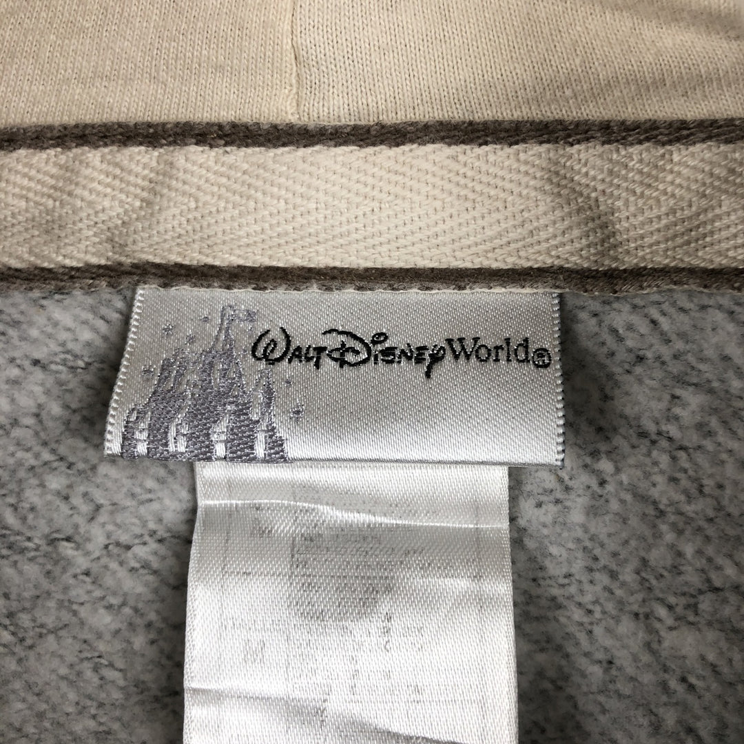 2000'S Disney Mickey Mouse character sweatshirt pullover hoodie, men's size M (approx.) unclear gray type Vintage Second Hand