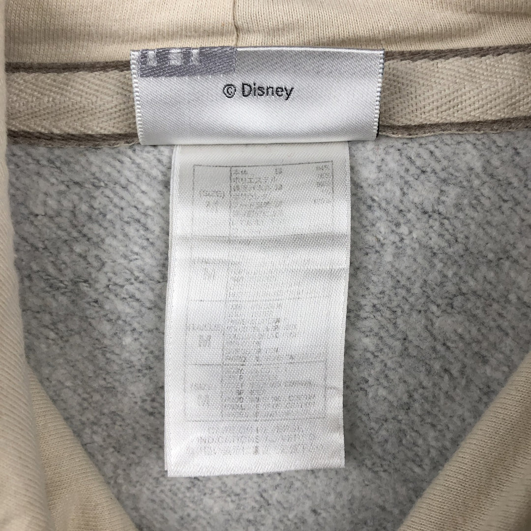 2000'S Disney Mickey Mouse character sweatshirt pullover hoodie, men's size M (approx.) unclear gray type Vintage Second Hand