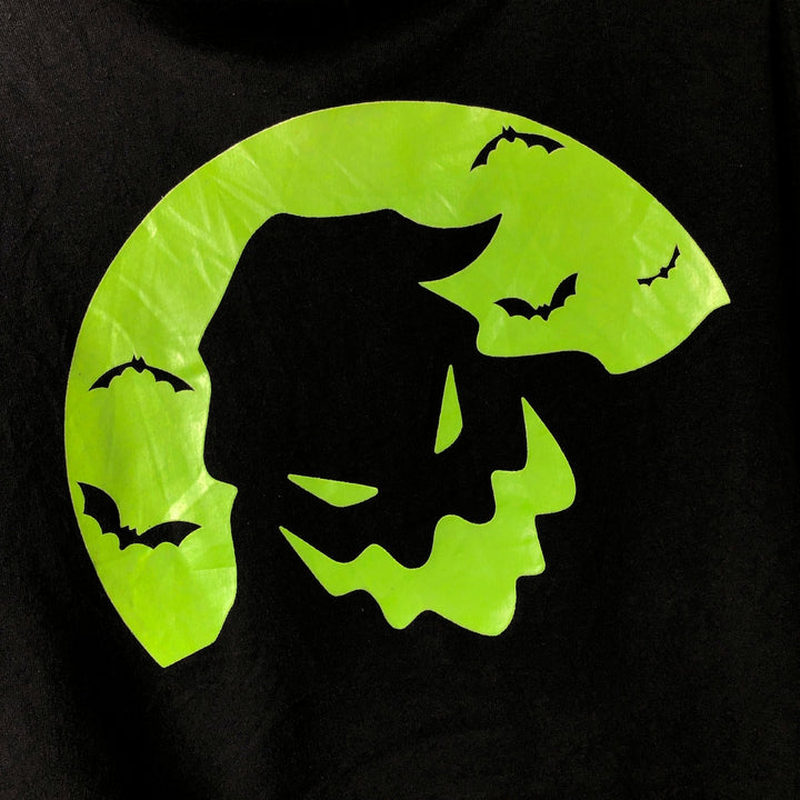 DISNEY Nightmare Before Christmas Character Sweatshirt Pullover Hoodie (Men's XL equivalent) unclear black type Vintage Second Hand