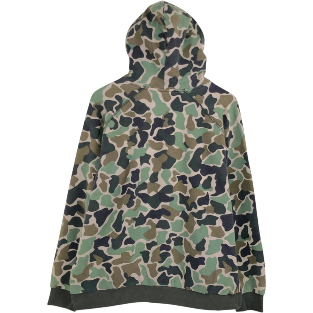 Adidas Originals Sweatshirt Pullover Hoodie, Men's XL cotton Khaki type Vintage Second Hand
