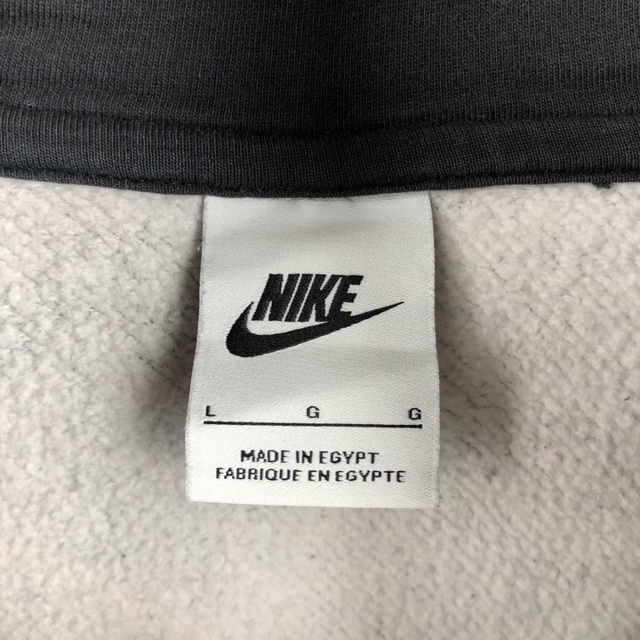 Nike Sweat Pullover Hoodie, Men's Size L cotton black type Vintage Second Hand