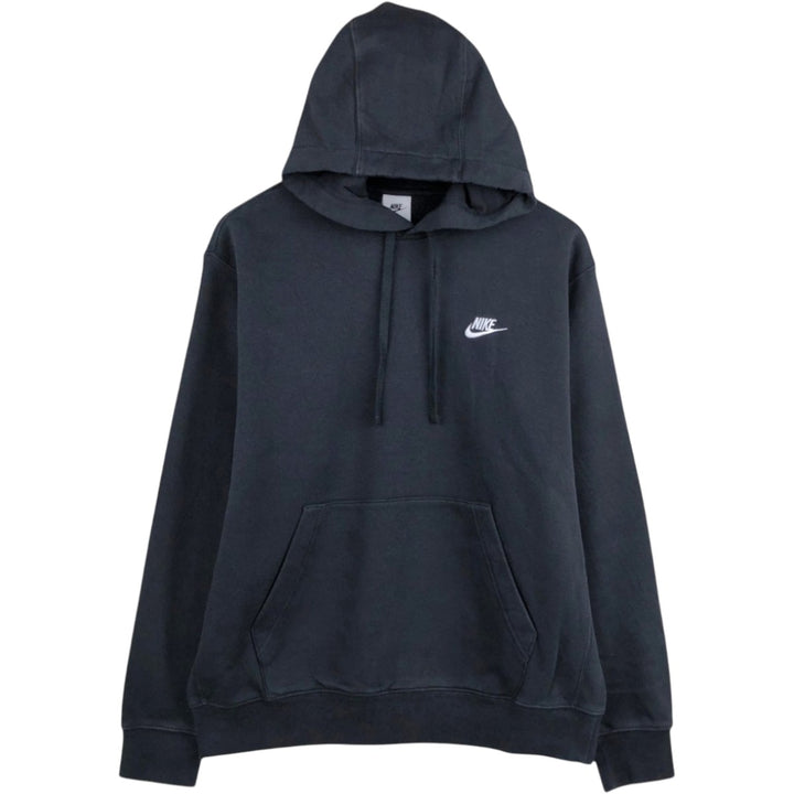 Nike Sweat Pullover Hoodie, Men's Size M cotton black type Vintage Second Hand