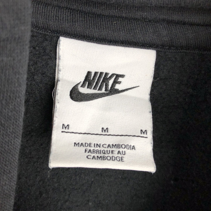 Nike Sweat Pullover Hoodie, Men's Size M cotton black type Vintage Second Hand