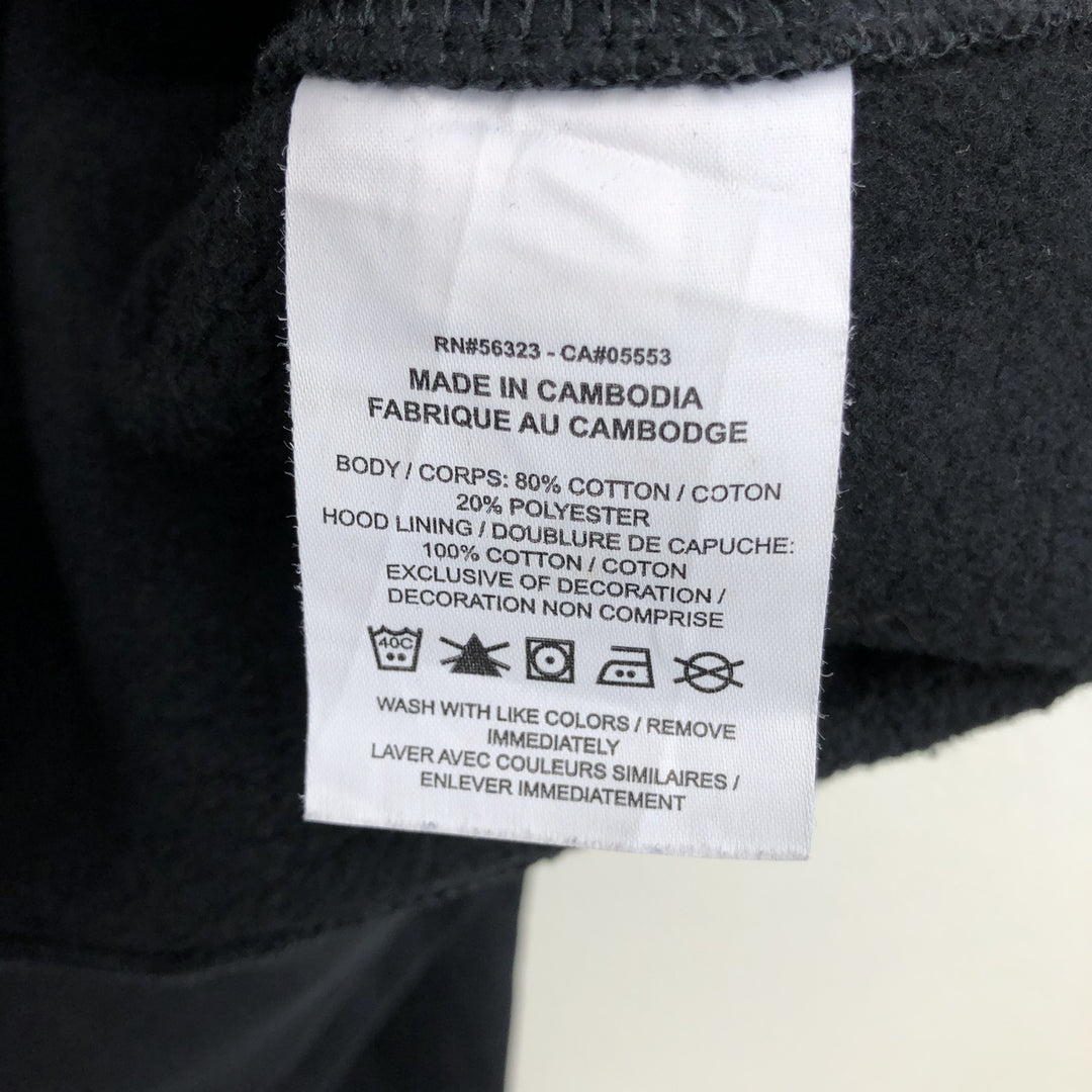 Nike Sweat Pullover Hoodie, Men's Size M cotton black type Vintage Second Hand