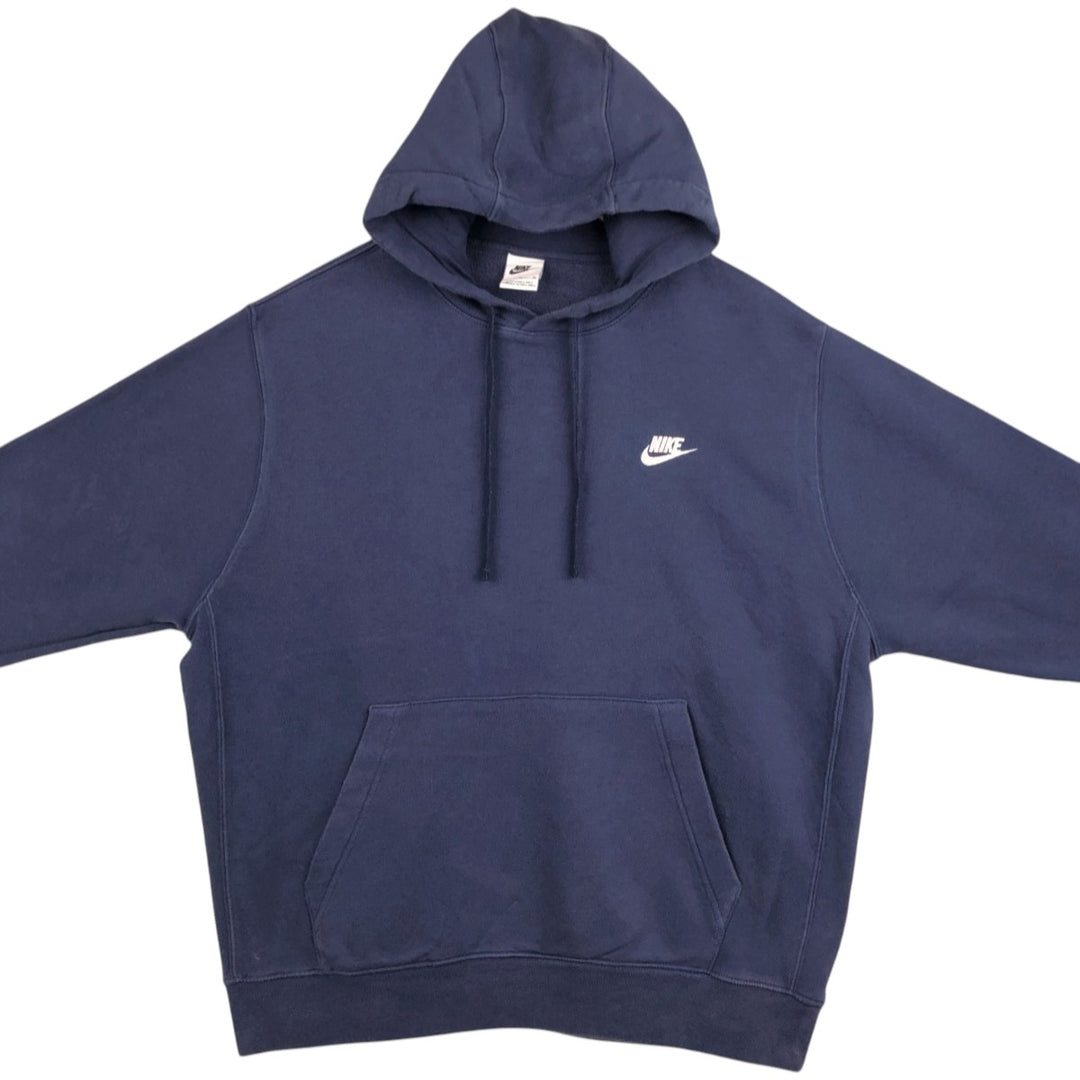 Nike Sweat Pullover Hoodie Men's XL Size cotton navy blue type Vintage Second Hand