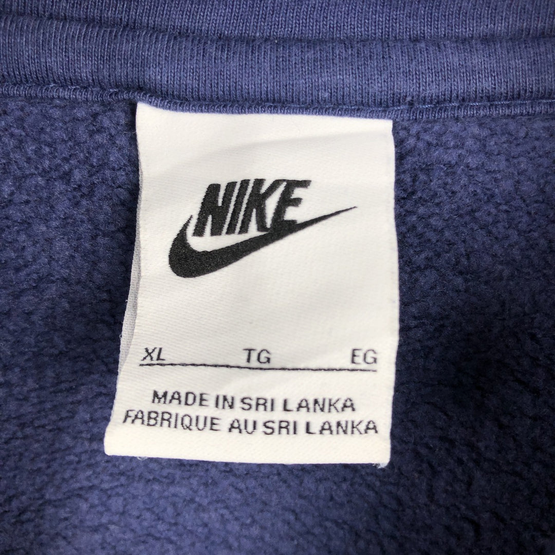 Nike Sweat Pullover Hoodie Men's XL Size cotton navy blue type Vintage Second Hand