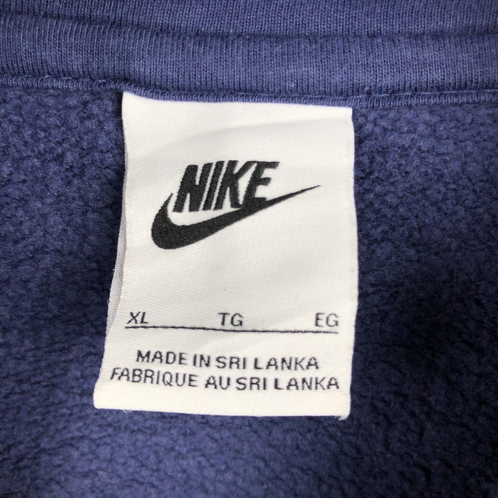 Nike Sweat Pullover Hoodie Men's XL Size cotton navy blue type Vintage Second Hand