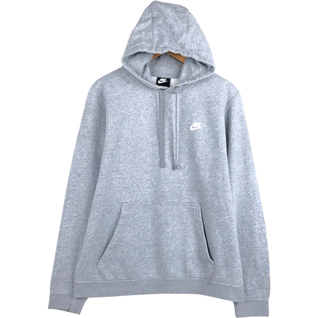 Nike Sweat Pullover Hoodie, Men's Size L cotton gray type Vintage Second Hand