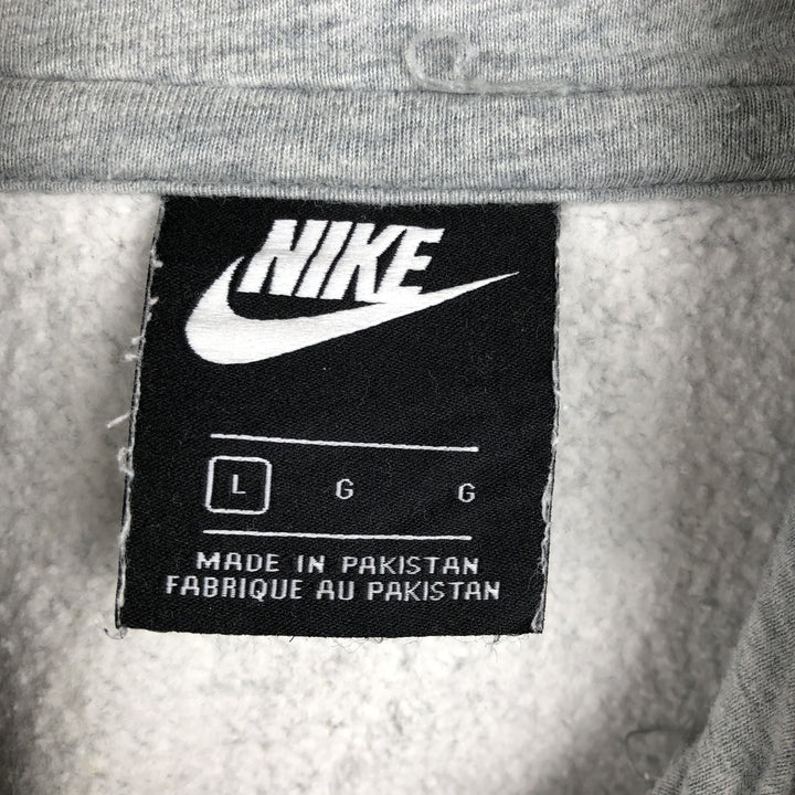 Nike Sweat Pullover Hoodie, Men's Size L cotton gray type Vintage Second Hand