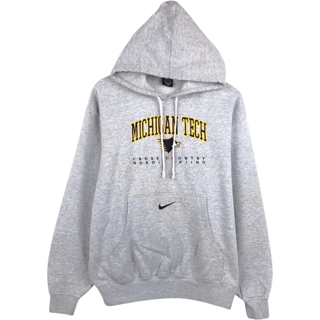 2000'S Nike Team College Character Sweatshirt Pullover Hoodie, Men's Size M (approx.), Center Logo cotton gray type Vintage Second Hand