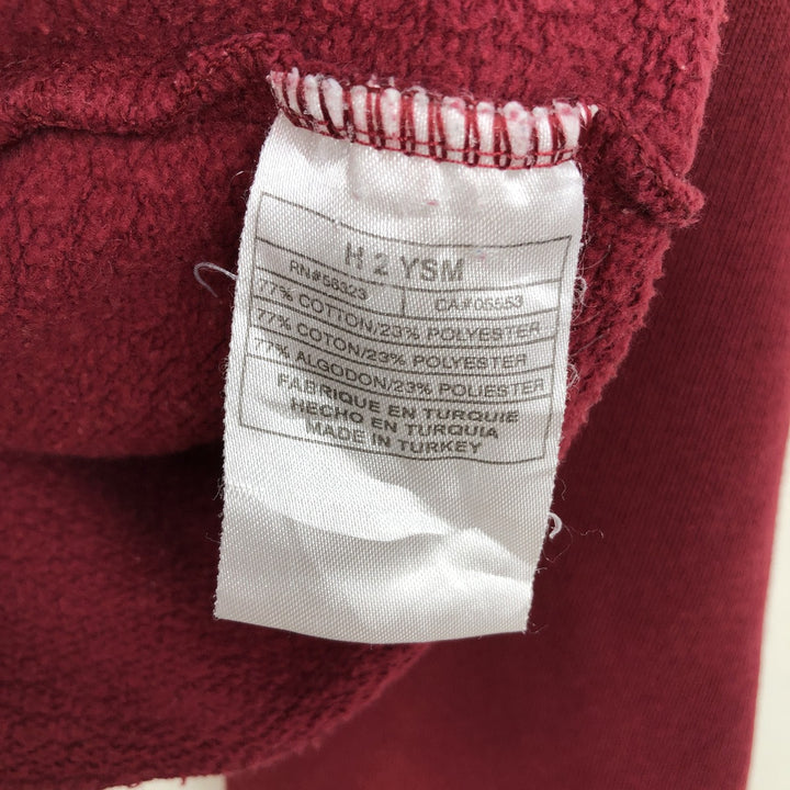2000'S Nike Silver Tag Sweatshirt Pullover Hoodie, Men's Size L (approx.) cotton burgundy type Vintage Second Hand