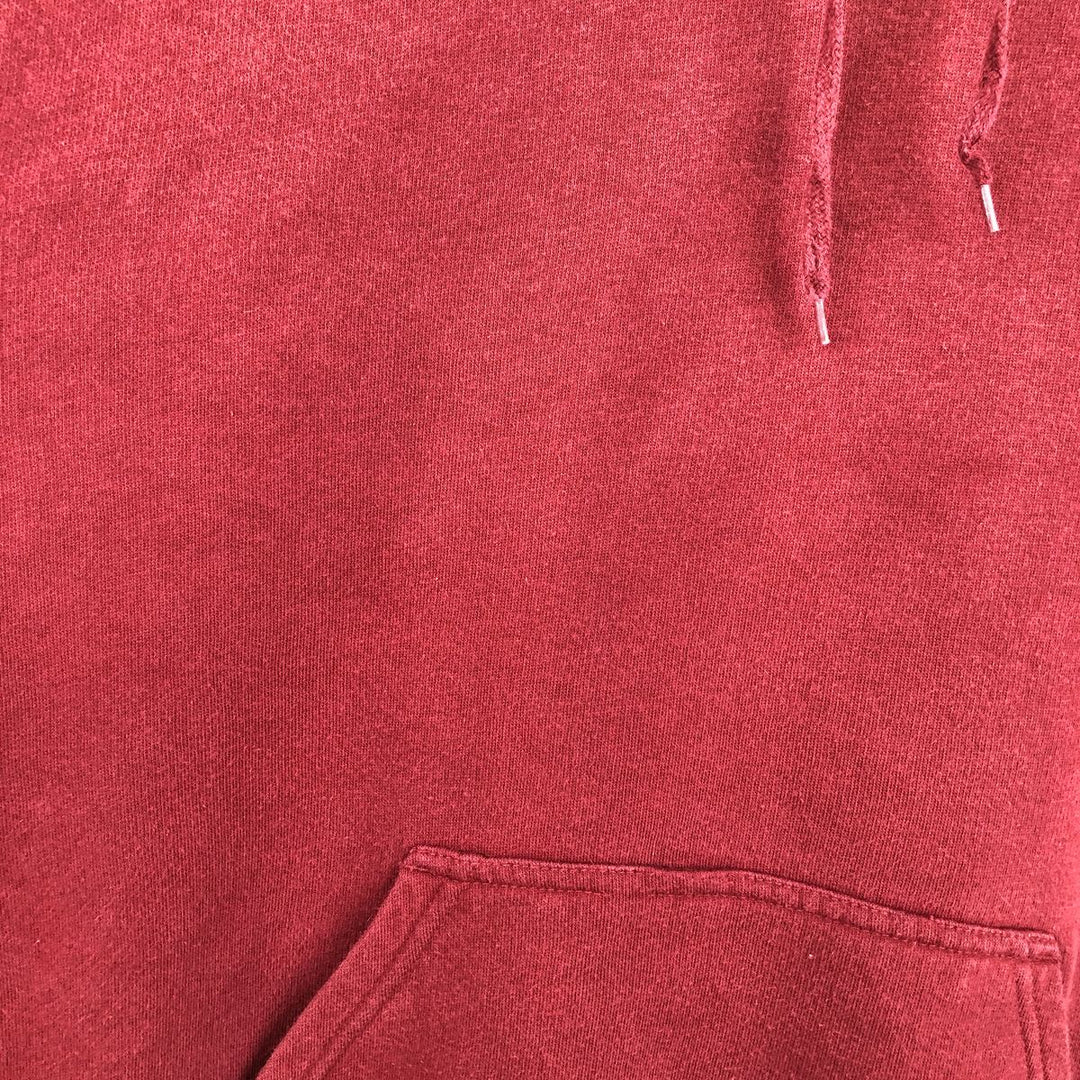 2000'S Nike Silver Tag Sweatshirt Pullover Hoodie, Men's Size L (approx.) cotton burgundy type Vintage Second Hand