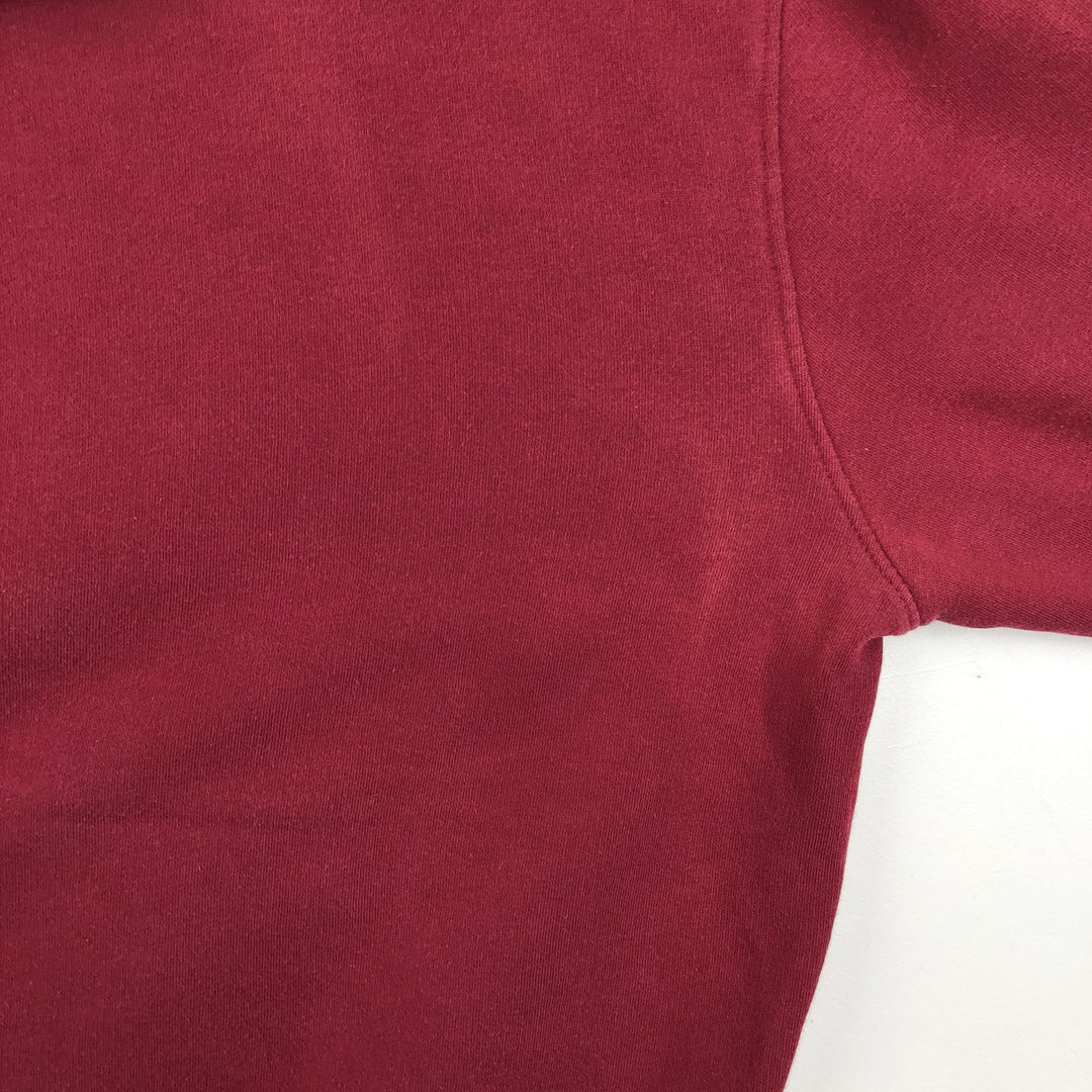 2000'S Nike Silver Tag Sweatshirt Pullover Hoodie, Men's Size L (approx.) cotton burgundy type Vintage Second Hand