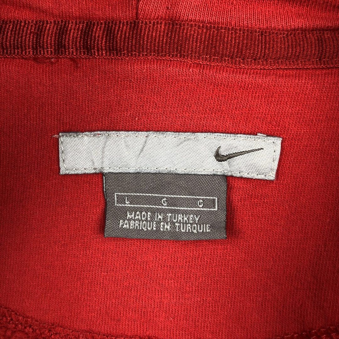 00'S Nike Sweat Pullover Hoodie Men's Size L cotton red type Vintage Second Hand