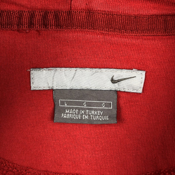 00'S Nike Sweat Pullover Hoodie Men's Size L cotton red type Vintage Second Hand
