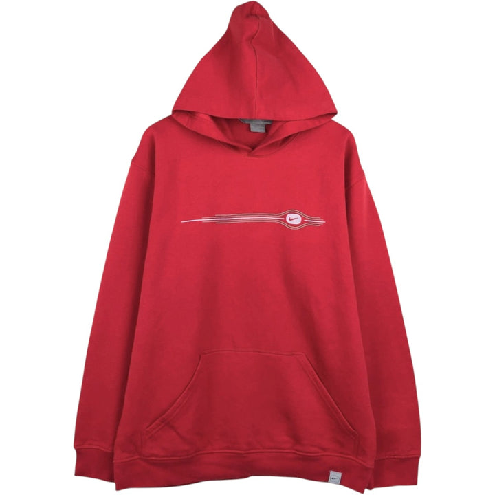 2000'S Nike Silver Tag Sweatshirt Pullover Hoodie, Men's Size XL (approx.) cotton red type Vintage Second Hand