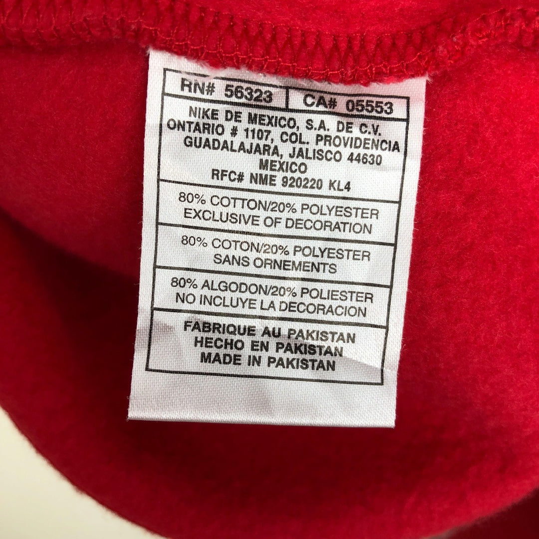 2000'S Nike Silver Tag Sweatshirt Pullover Hoodie, Men's Size XL (approx.) cotton red type Vintage Second Hand