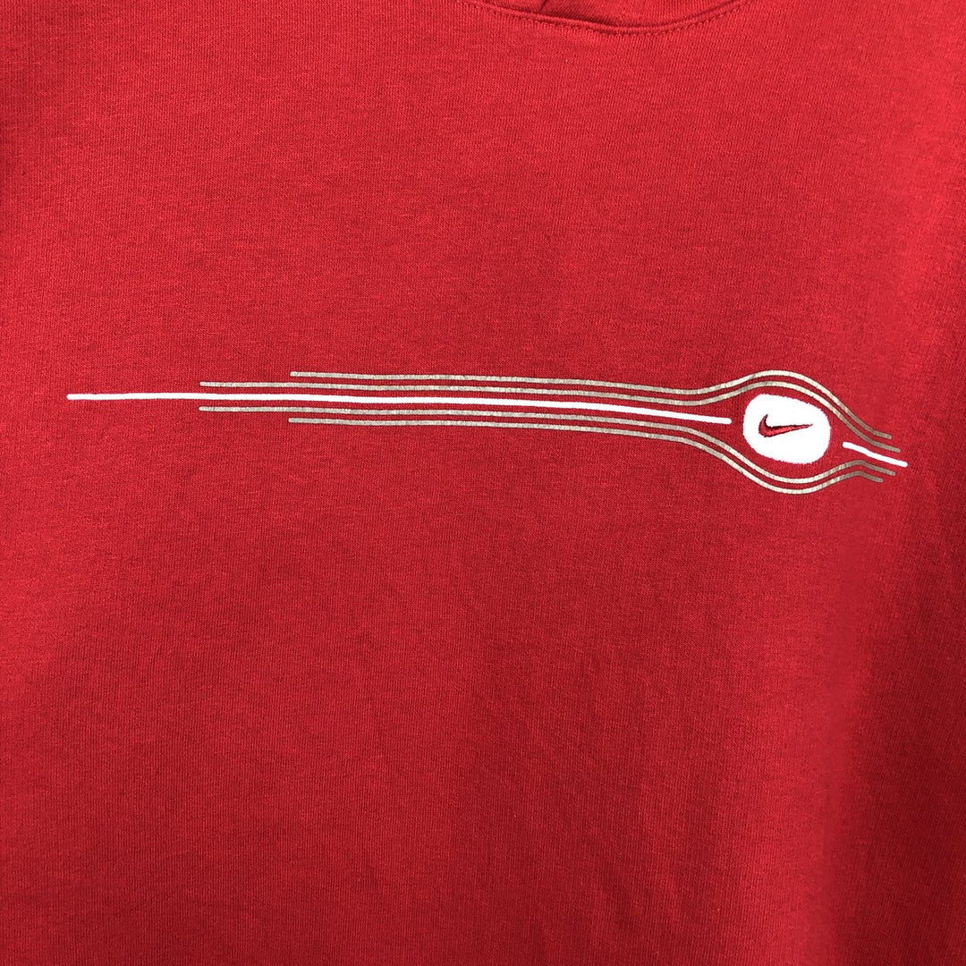 2000'S Nike Silver Tag Sweatshirt Pullover Hoodie, Men's Size XL (approx.) cotton red type Vintage Second Hand