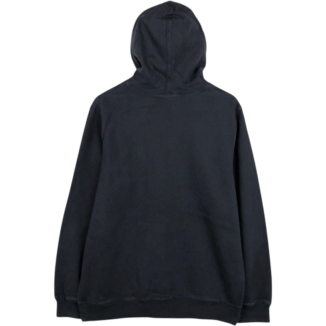 Nike plain logo embroidered sweatshirt pullover hoodie, men's size XL. cotton black type Vintage Second Hand