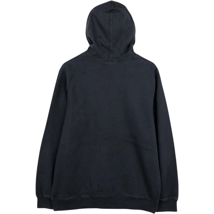 Nike plain logo embroidered sweatshirt pullover hoodie, men's size XL. cotton black type Vintage Second Hand