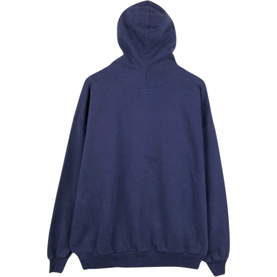90s-00'S Jerzees FedEx Advertising Sweatshirt Pullover Hoodie, Men's XXL equivalent. cotton navy blue type Vintage Second Hand