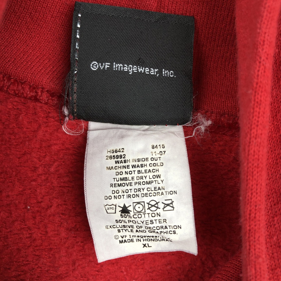 2000'S Harley-Davidson Fire Pattern Advertising Sweatshirt Pullover Hoodie, Men's Size XL (approx.) cotton red type Vintage Second Hand