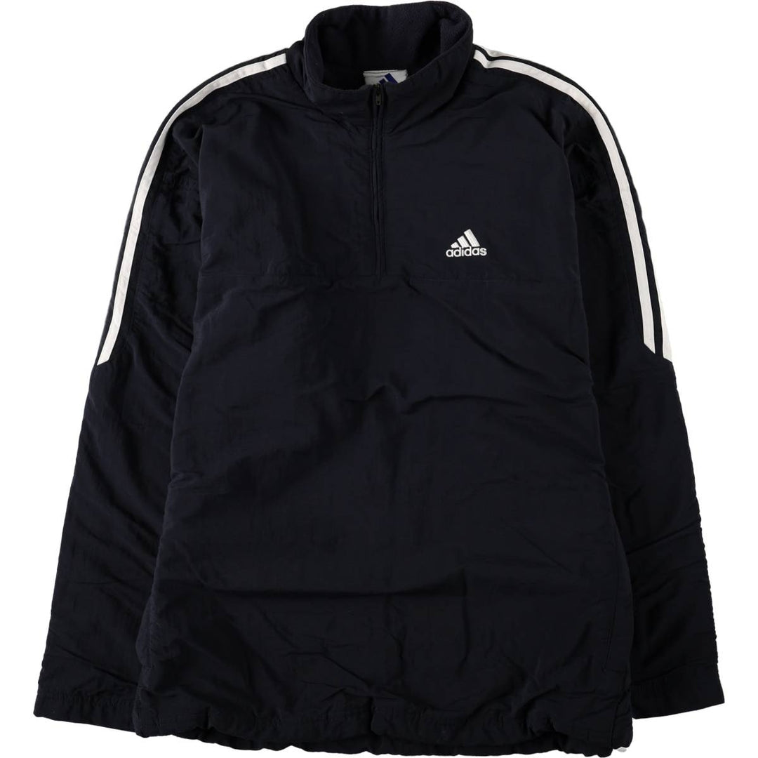2000'S Adidas Half-Zip Nylon Pullover, Men's Size S (approx.) polyamide black type Vintage Second Hand