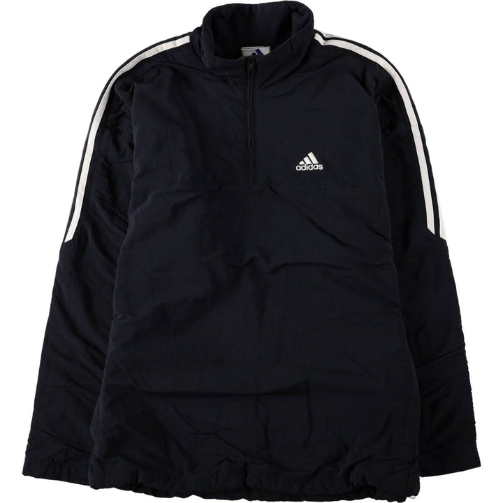 2000'S Adidas Half-Zip Nylon Pullover, Men's Size S (approx.) polyamide black type Vintage Second Hand
