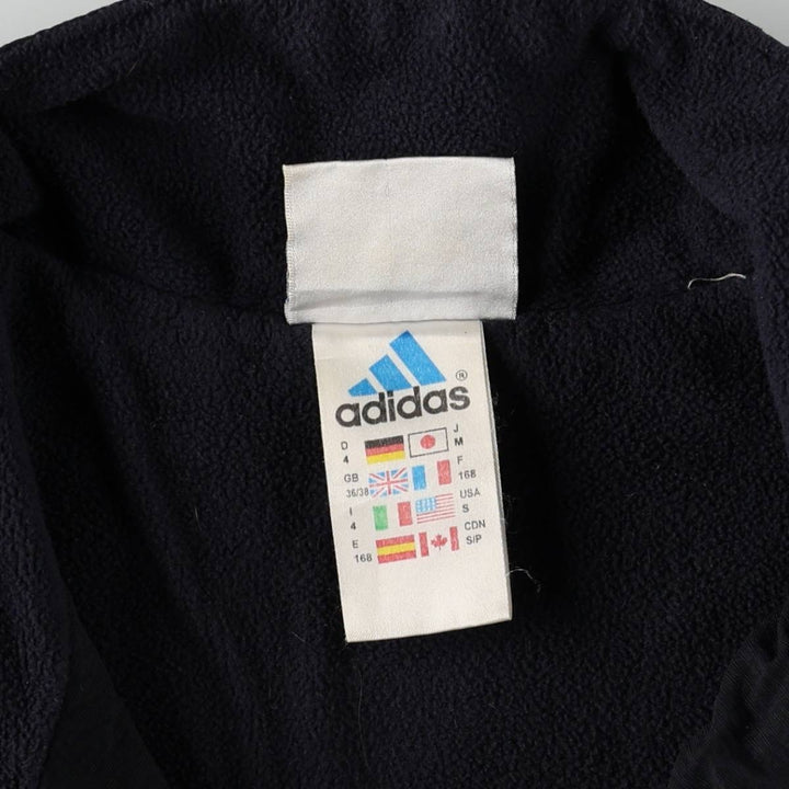 2000'S Adidas Half-Zip Nylon Pullover, Men's Size S (approx.) polyamide black type Vintage Second Hand
